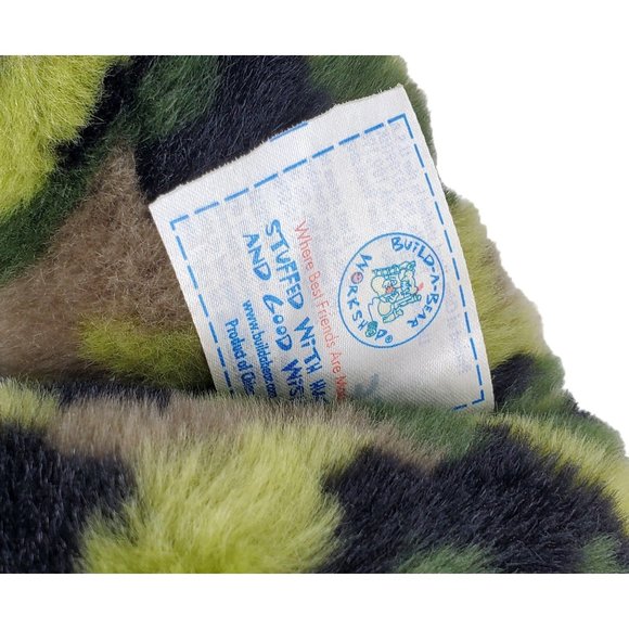 Build A Bear 17" Camo Camouflage Military Bear Plush Army Teddy Green Camo - Picture 7 of 7